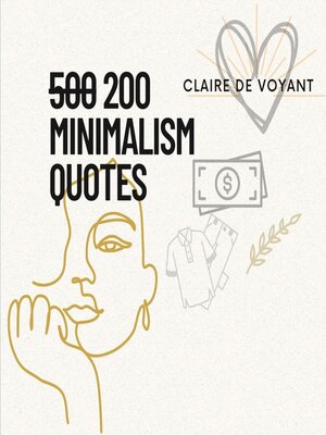 cover image of 200 Minimalism Quotes